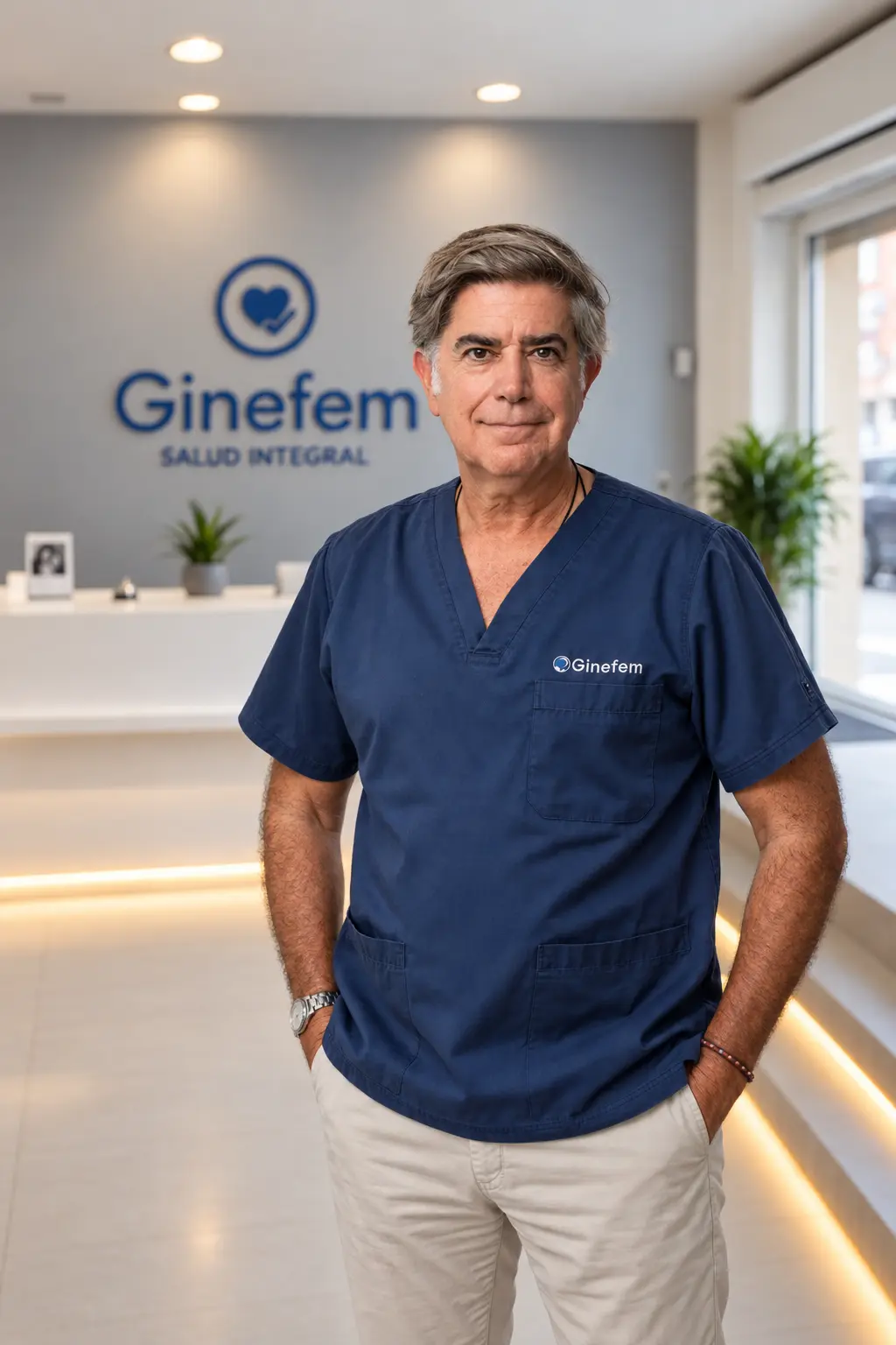Dr. Francisco Montes de Oca, director médico de Ginefem, en la clínica de Puerto de la Cruz
